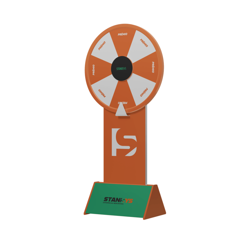 Standsys roda da sorte personalizada seu logo